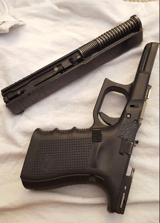 field stripped glock
