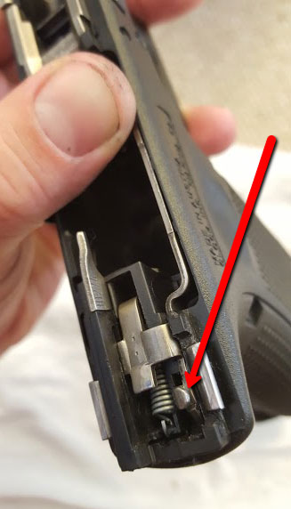 The connector lubrication on Glock
